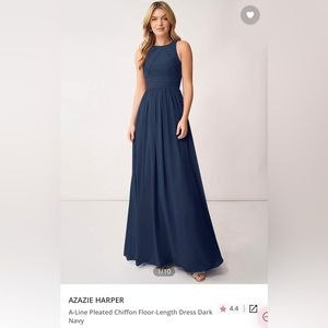 Azazie Harper Bridesmaid Dress in Dark Navy